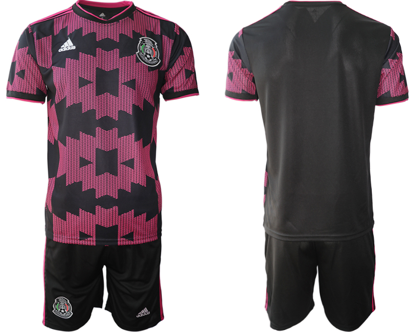 Men 2020-2021 Season National team Mexico home black Soccer Jersey